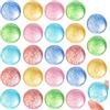 JOYIN 24 pezzi, Flummies per bambini da 32 mm, riempitivi sacchetti per feste, palline di gomma, diametro spaziale colorato, riempitivo per calze, regalo di compleanno