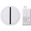 Mengshen Interruttore Remoto E Kit Ricevitore, Mini Relè Portatile Nessun Cablaggio Nessun WiFi Richiesto Per Luci LED Lampade Ventilatori Programmabili Waterproof