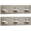 SOTECH 2 x Gancio da Parete PANDORA Tripli (180 x 45 x 29 mm) Acciaio Inox antiruggine Autoadesivi 3M per Cucina & Bagno Gancio per Stoviglie Portasciugamani Gancio Murali Binario Gancio di SO-TECH®