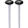 QUARKZMAN 2pz Rulli per Porte Garage in Nylon 1,8 per Binario 2, Asta Lunga 6,5 per Ruote Silenziose per Porte Garage, Cuscinetto Precisione 6200zz con 8 sfere, Nero
