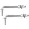 Be In Your Mind 1 Paio Di Cerniere In Acciaio Inox 304 Per Recinzione Cancello M12 Staffa Per Porta Per Recinzione In Filo Spinato 10,5x140x120mm