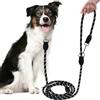 VGECEE Guinzaglio per Cani, 300 cm Guinzaglio Regolabile per Cani Riflettente Multifunzionale Riflettente Doppio Guinzaglio in Nylon con 2 Moschettoni e Borsa portaoggetti per Tutti i Cani