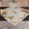 PETTI Artigiani Italiani - Centrotavola Natalizio per Tavolo Cucina, Runner Tavola 90x90 cm, Centro Tavola Xmas Gold, 100% Made in Itay
