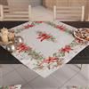 PETTI Artigiani Italiani - Centrotavola Natalizio per Tavolo Cucina, Runner Tavola 90x90 cm, Centro Tavola Ghirlanda, 100% Made in Itay