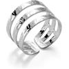 LillyMarie Anello da donna in argento Sterling 925, misura regolabile, regalo per mamma