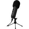 Newskill Kaliope - Microfono professionale RGB (5 colori fissi e effetti variabili) kaliope per giochi e podcast (include filtro anti-pop, treppiede, cavo e accessori), Nero