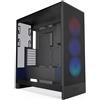 NZXT H7 Flow RGB | Case Airflow ATX mid-tower con ventole | Ventole sul fondo per raffreddare la GPU | Unità ventola single-frame da 360mm | Gestione cavi | Nero