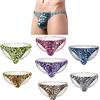 Faringoto Boxer da uomo con stampa leopardata, comodi, con tasca per rigonfiamento, slip da uomo, bikini, 6 colori., X-Large