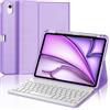IVEOPPE Custodia Tastiera per iPad Air 11 M4 2026/M3 2025/M2 2024, Cover Tastiera Italiano QWERTY Bluetooth Staccabile iPad Air 11 Pollici M4/M3/M2, Viola Chiaro