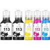 Miss Deer 113 Inchiostro Compatibile per Epson 113 Flaconi di Inchiostro Multipack per ET-5150 ET5150 ET-5170 ET-5800 Pro ET-5850 ET-15000 ET-16650 ET-16600 ET-16150 ET-5100 ET-5160(2BK/1C/1M/1Y)