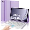IVEOPPE Tastiera per Samsung Galaxy Tab A9 Plus 11 con Touchpad, Cover Tastiera Trackpad Italiano Bluetooth Rimovibile per Samsung Galaxy Tab A9+ 11 Pollici 2023, Viola chiaro