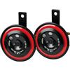 HELLA 3AL 012 588-291 Clacson - HELLA STYLE HORN S98-12V - 115dB(A) | Gamma frequenze: 400Hz - Tono alto - elettrico - ECE - Colore alloggiamento/sede: rosso/nero - Quantità: 1