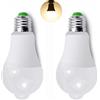 FOLGEMIR 2 PACK lampada LED con rilevatore di movimento, sensore PIR, 230 V, 12 W, E27, 3000 K - bianco caldo, 1020 lumen, perfetto per le scale, garage, sala, cortile, corridoio, terrazzo