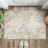 PureCozy Tappeto Salotto Moderno Astratto Tappeti Antiscivolo Lavabile, 60x90 cm Zerbino Ingresso Tappeto Piccolo Pelo Corto per Camera Da Letto,Ingresso Cucina Interno,Beige
