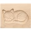 QUARKZMAN Stampo per biscotto in Legno 10cm x 8cm Stampo per Biscotto in Legno Gatto Strumento per Biscotto Intagliato Timbro Pressa Biscotto