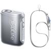 JISULIFE Ventilateur de taille portable, 100 vitesses, 40 000 tr/min, mini ventilateur personnel portable pour le cou, USB batterie 4 500 mAh 16 h, écran LED, cadeau de voyage en plein air - Nero