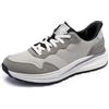 Skechers Uomo Slade Ultra Mercer Slip-In ALLENATRICE, Gray Leather / Mesh, 43 EU