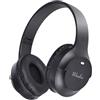 URIZONS Cuffie Bluetooth Hi-Fi TWS con modalità cablata e auricolare da gioco pieghevole con microfono, cuffie da gioco wireless compatibili con smartphone, PC, tablet, console di gioco (Black)