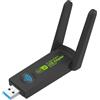 Ujjdwiurgh Adattatore WiFi USB3.0 1300Mbps Doppia Banda 2.4G 5Ghz Dongle WiFi Antenna Adattatore di Scheda Ethernet USB