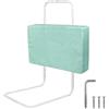 Froadp 60cm Lettino Laterale Anticaduta Sponda Letto Soft Pack per Bambini in Lino Ringhiere per Bambini Sponda Letto Portatile Regolabile in Altezza Protezione Bordo Letto per Lettino(Verde Mare)