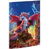 RNKVerlag Cartella da disegno Robo-drago, 320 x 430 mm, per formati fino a DIN A3 con chiusura elastica, 1 pezzo