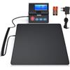 Nilpferd Bilancia postale fino a 50 kg, D = 2 g, con display LCD a parete, cavo di alimentazione o batterie (incluse) (nero1)