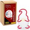Idena 31895 - Figura al neon LED Babbo Natale, circa 21 x 8 x 34,5 cm, insegna al neon con 170 LED SMD, decorazione natalizia per interni, con alimentatore e cavo di alimentazione da 3 m