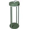 Majestic GEMMA VS - Lampada LED da tavolo o appendibile tramite gancio in silicone, Luce Calda-Naturale-Fredda, Adatta per interni ed esterni IP54, batteria ricaricabile, Verde Salvia