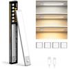 Smiling Shark Luce Armadio LED, HM-02 Luce LED Sottopensile Cucina 30CM Magnetica & Sensore Movimento 2000 mAh Ricaricabile Ultra-Piatto & Facile da Installare per Cucina Bagno Scale Camere da Letto