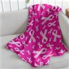 Infinity Republic Coperta super morbida con nastro rosa per la sensibilizzazione sul cancro al seno, 127 x 152 cm, per camera da letto, soggiorno, primavera, vacanze, bambini, bambini, adulti e decorazioni, regali per
