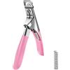 TYFYH Tagliaunghie in Acciaio Inox con 10 magneti,Taglia Tip Unghie Professionale,Cutter Falso Nail Clipper,Nail Clippers Per Unghie Finte in Gel UV,Acrilico Falso Gel Artificiale Manicure Trimmer (Rosa)