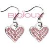 Bjt269 Orecchino Crystal Corazon 12 Mm Surgical Steel