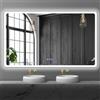 baklon Specchio da bagno con illuminazione, 150 x 90 cm, specchio da parete e interruttore touch, IP65 LED con funzione di memoria, 3 temperature di colore, orizzontale/verticale, vetro temperato HD
