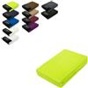 EXKLUSIV HEIMTEXTIL Lenzuolo con angoli elasticizzati in diverse misure e colori, Spugna, verde mela, 140 - 160 x 200 cm