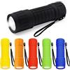 Riisoyu 6 mini torcia a LED, rivestimento in silicone, torcia LED con 9 LED, impermeabile, piccola con cordino per campeggio, attività all'aperto, grigliate urgenti