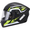 Mulcort Casco Motociclistico, Casco Guida in Bicicletta Leggera per Uomini e Donne, Circonferenze della Testa di Elmetto a Faccia Piena 54-61 Cm con Caloroso Staccabile, Strato di Cotone (Nero)