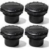 Hapivida Deflettore aria condizionata cruscotto, deflettore dash AC rotondo, griglia di scarico, ABS, foro 60 mm, per camper, autobus, yacht