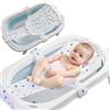 IATAHI Bagnetto Supporto Sedile Regolabile,Cuscino Bagnetto Neonato,Riduttore Vaschetta Bagnetto,Tappetino da Bagno,Rete Bagnetto Sedile Inserto,Bagnetti Antiscivolo Cuscino Supporto per Bagnetto