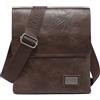 COVERI COLLECTION Borsello con Pattina Uomo in Pelle Sintetica, Doppio Scomparto, Dimensioni 25x22x6 cm, Tracolla Personalizzata, ART.CC 5070-11 (BLU)
