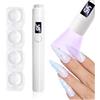 LEDSUUEI Lampada UV Led Unghie Piccola LEDSUUEI,【Lunga Durata】Portatile Ricaricabile Fornetto Unghie Semipermanente, Testa Silicone &Display LCD Mini Lampada Led Unghie Essiccazione Rapida per Gel Nail Viaggio