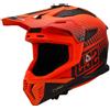 LS2, Casco Moto Cross FAST II DUCK Matt H-V Orange Red, M