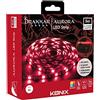 Konix Striscia luminosa a LED Konix Drakkar Aurora da 5 m per giochi su PC desktop - Rivestimento autoadesivo - 16 colori - Connessione alla presa di corrente