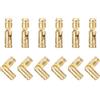 sourcing map 12 cerniere a cilindro invisibili, in ottone, 15 x 4 mm, cerniere a scomparsa cilindriche pieghevoli, per fai da te, scatole dei ricordi, armadietti, porte