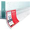 STEIGNER Guarnizione doccia, 70cm, per spessore vetro 6/7/ 8 mm, guarnizione dritta in PVC, UK12