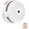 X-Sense Rilevatore di fumo autonomo, batteria da 10 anni, non compatibile con stazione base, mini rilevatore di incendio, rilevatore di fumo con pulsante muto, set da 1