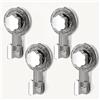 ATEWEITA Ganci per Asciugamani Senza Fori, Ventose Extra Resistente (62mm) Riutilizzabili per Bagno, Cucina, Campeggio & Auto - Ideale Decorazioni Natalizie (Gray+Silver, 11.2 * 6.2 * 4.3cm*4)