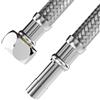VARIOSAN Tubo flessibile 17574, 10 mm RS x 3/8 ÜWM, 500 mm, rivestimento in acciaio inox, certificato DVGW, acqua potabile, tubo flessibile corazzato