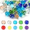 HO-SFSM 100 Pezzi Biglie, Biglie Colorate in Vetro, Marmo di Vetro Giocattoli Tradizionali, per la Decorazione di Giocattoli/Giochi/Pesci/Piante, Diametro 16 mm