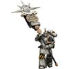 TOYVERSE JOYTOY 1/18 Figura d'azione Warhammer The Horus Heresy, Iron Warriors Command Squad Chosen with Legion Standard, Articolazioni mobili Modello di Personaggio, 15 anni e più
