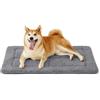 Bedsure Cuccia per cani di media taglia lavabile,89x56cm,grigio | Cuscino di media taglia con imbottitura in schiuma ad alta densità, materassino per cani in peluche Sherpa